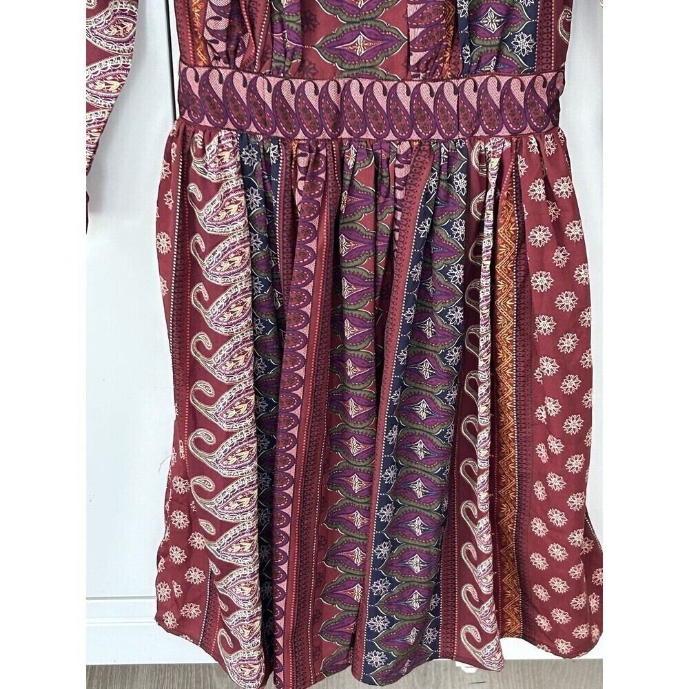 Wayward Fancies eShakti Dress Size 6 Whimsigoth Fairy Core Paisly Floral Print - Picture 3 of 6